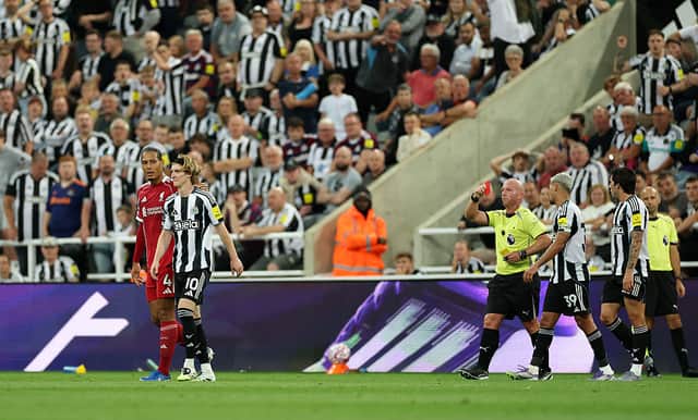 Premier League issue explanation as Anthony Gordon sent off by VAR in Liverpool clash