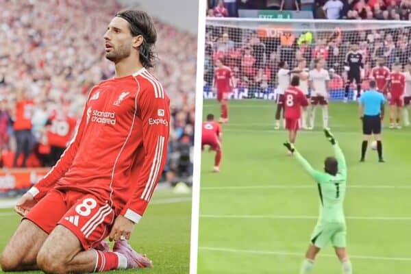 Liverpool fans spot Alisson’s role in Dominik Szoboszlai’s stunning free-kick