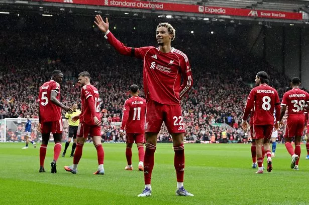 Ryan Gravenberch likened to two World Cup winners as UK media reacts to Liverpool derby win