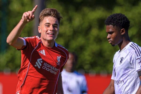 Liverpool's U21 team loses to Man Utd as Rio Ngumoha and Jayden Danns left out