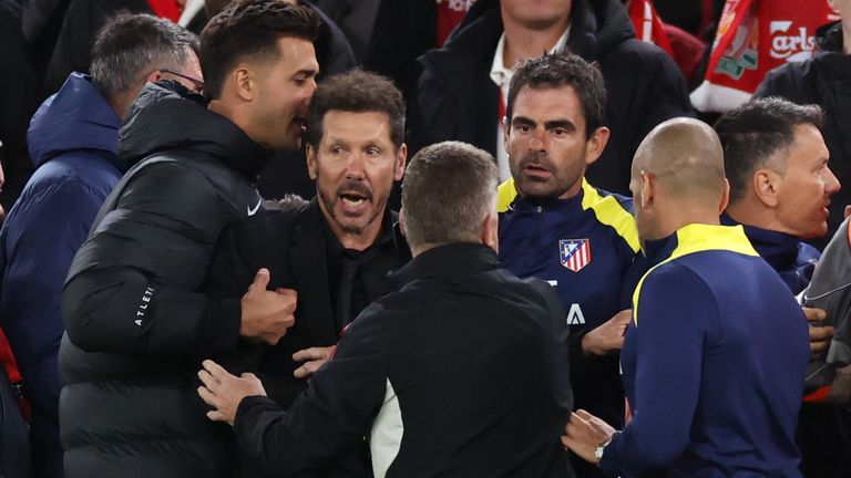 Simeone's 'regret' over Liverpool fans clash after reacting to 'insults' 